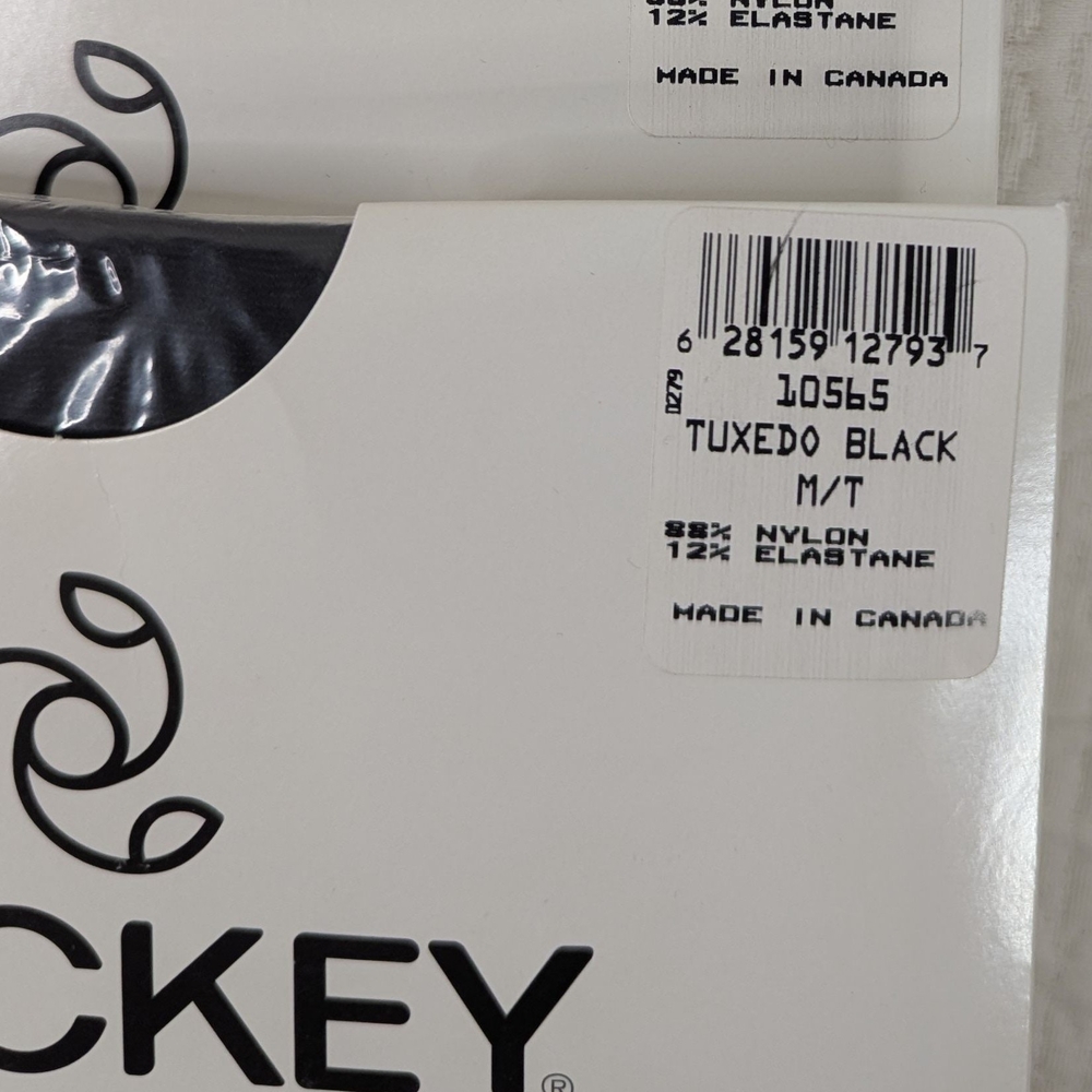 Jockey Pantyhose/Tights‎ Print Tuxedo Black Women's M/T VTG NWT (Lot 3) - Picture 6 of 8